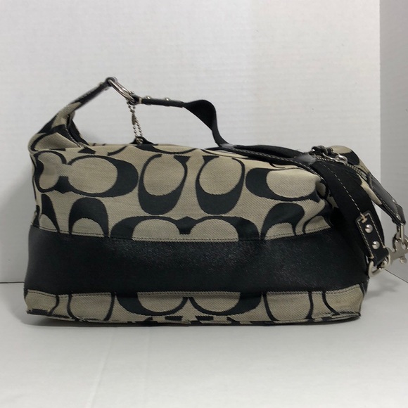 Authentic Coach Shoulder Bag Cloth Signature Style - Picture 3 of 6
